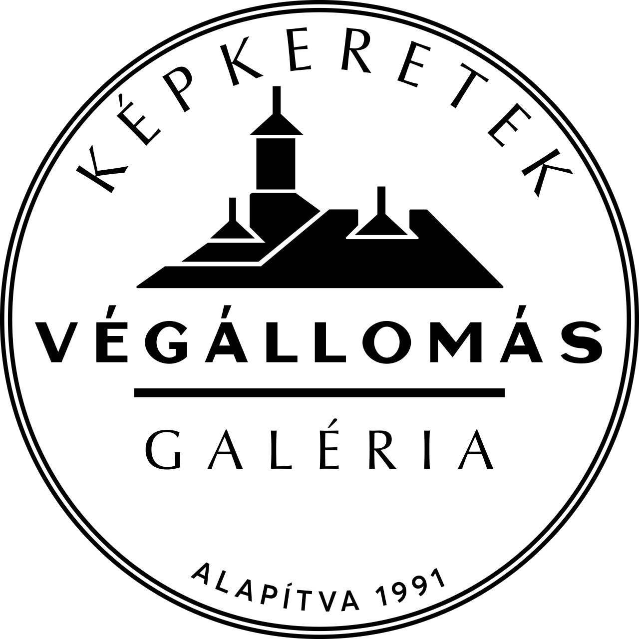 Végállomás Galéria transzparens logó